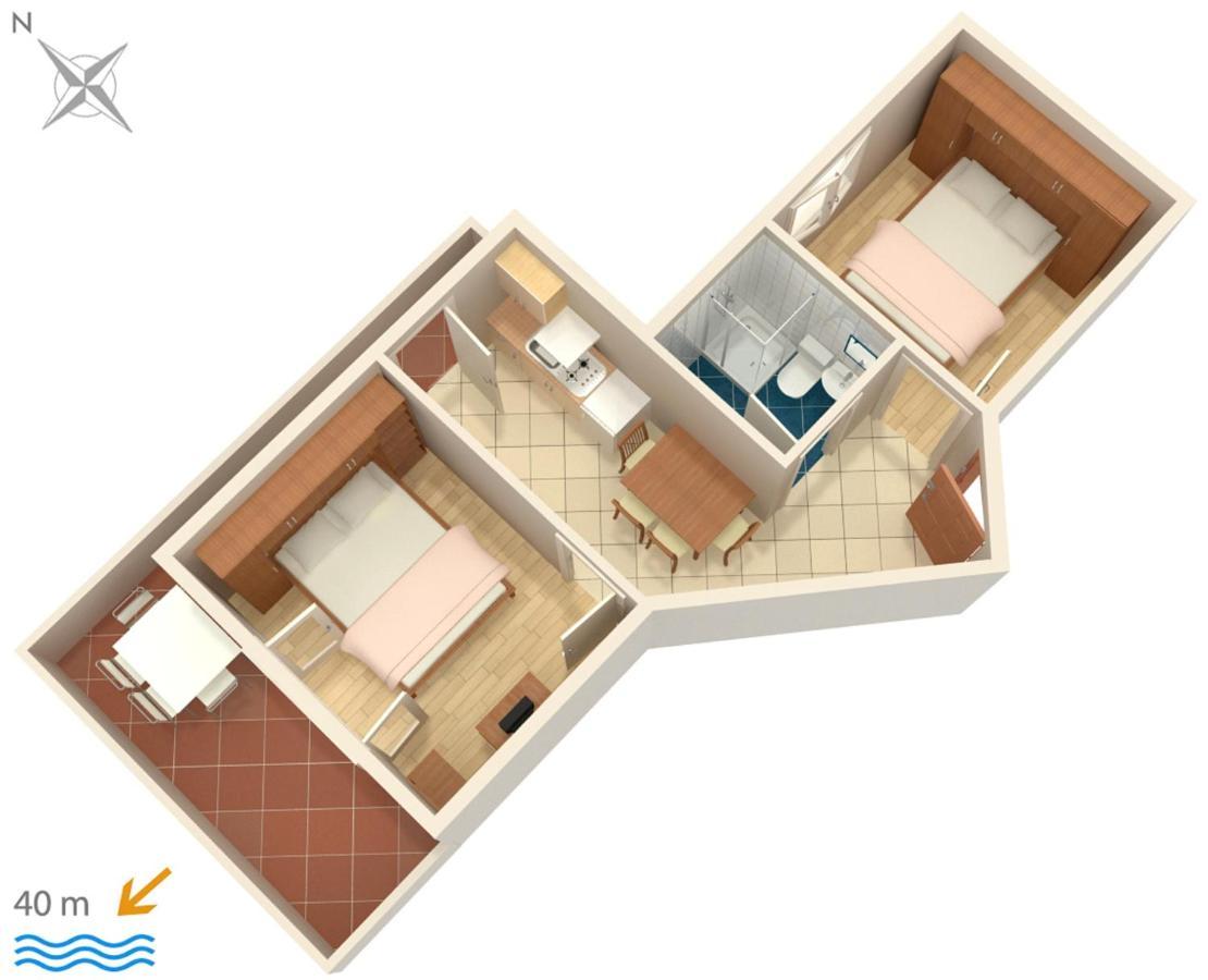 Apartments By The Sea Igrane, Makarska - 310 Ngoại thất bức ảnh